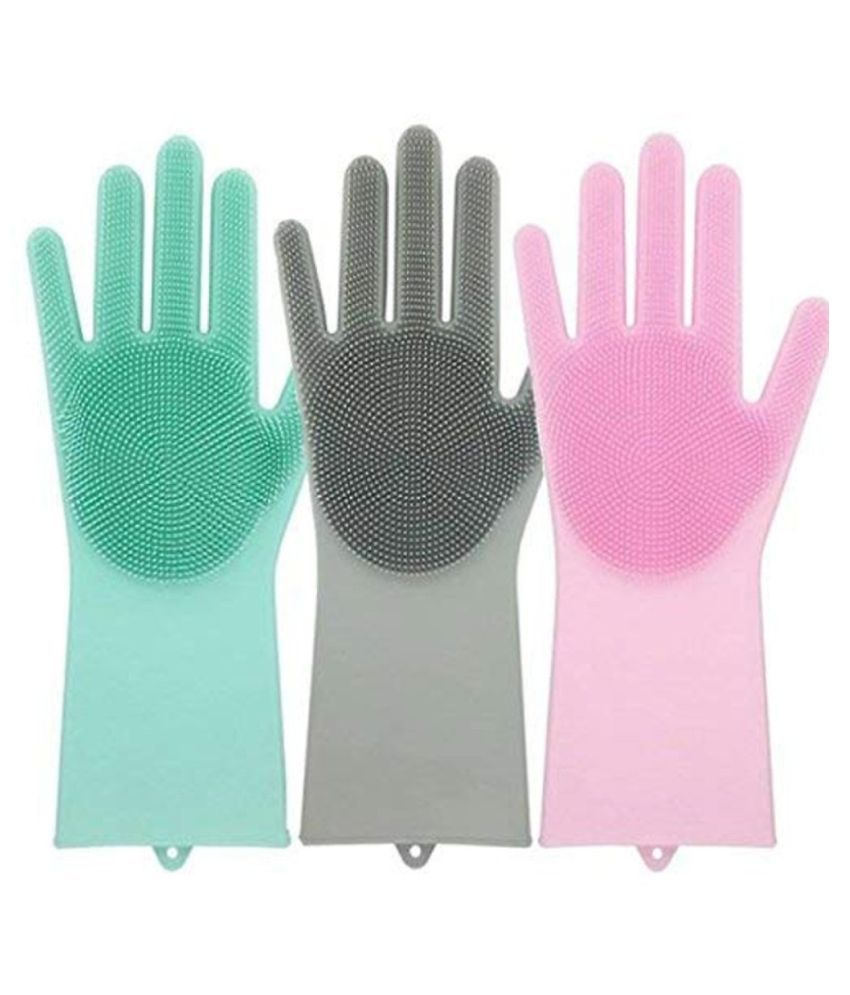     			silicon hand gloves