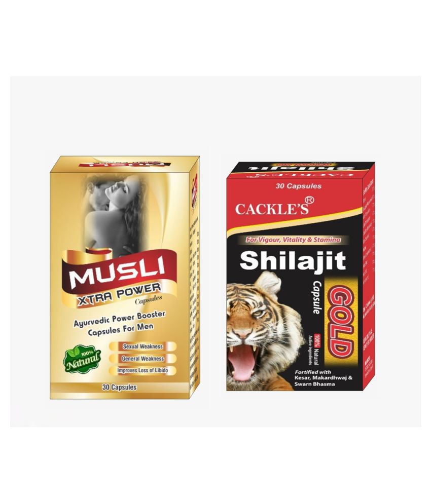     			Cackle's Shilajit Gold & Musli Xtra Power (30+30) Capsule 60 no.s