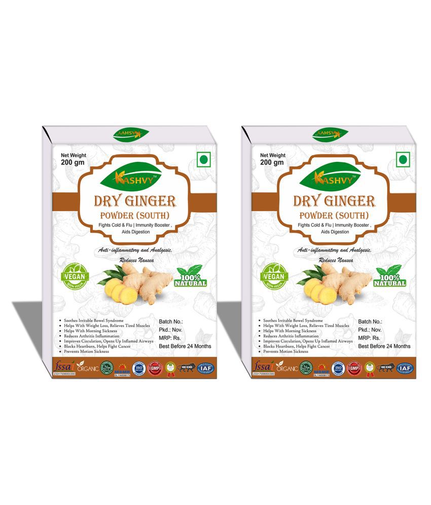    			Kashvy Dry Ginger Powder 400 gm Pack Of 2