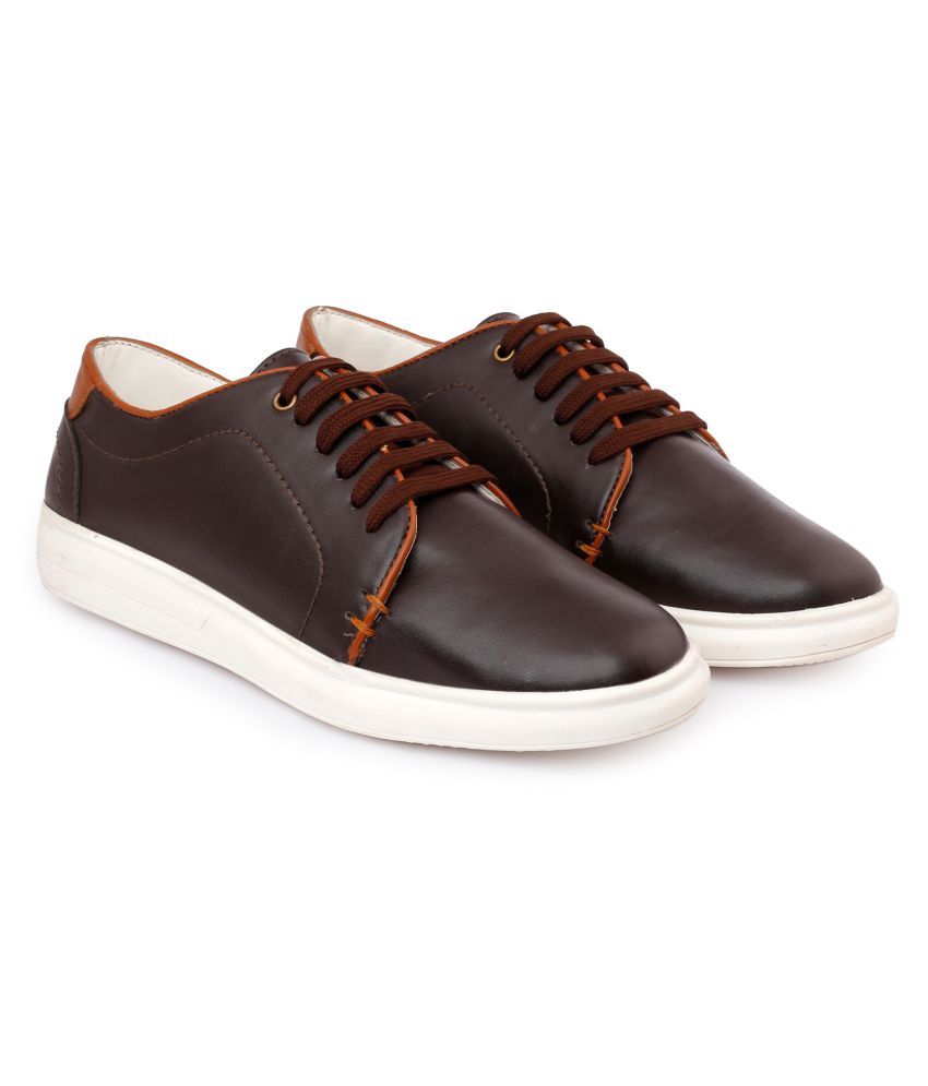     			YUVRATO BAXI Sneakers Brown Casual Shoes