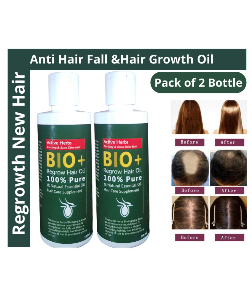 BIO+ Hair Fall Control & Regrowth New hair Oil 2  Pack Of 2: Buy BIO+  Hair Fall Control & Regrowth New hair Oil 2  Pack Of 2 at Best Prices