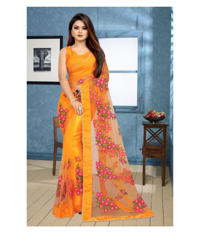 net sarees party wear