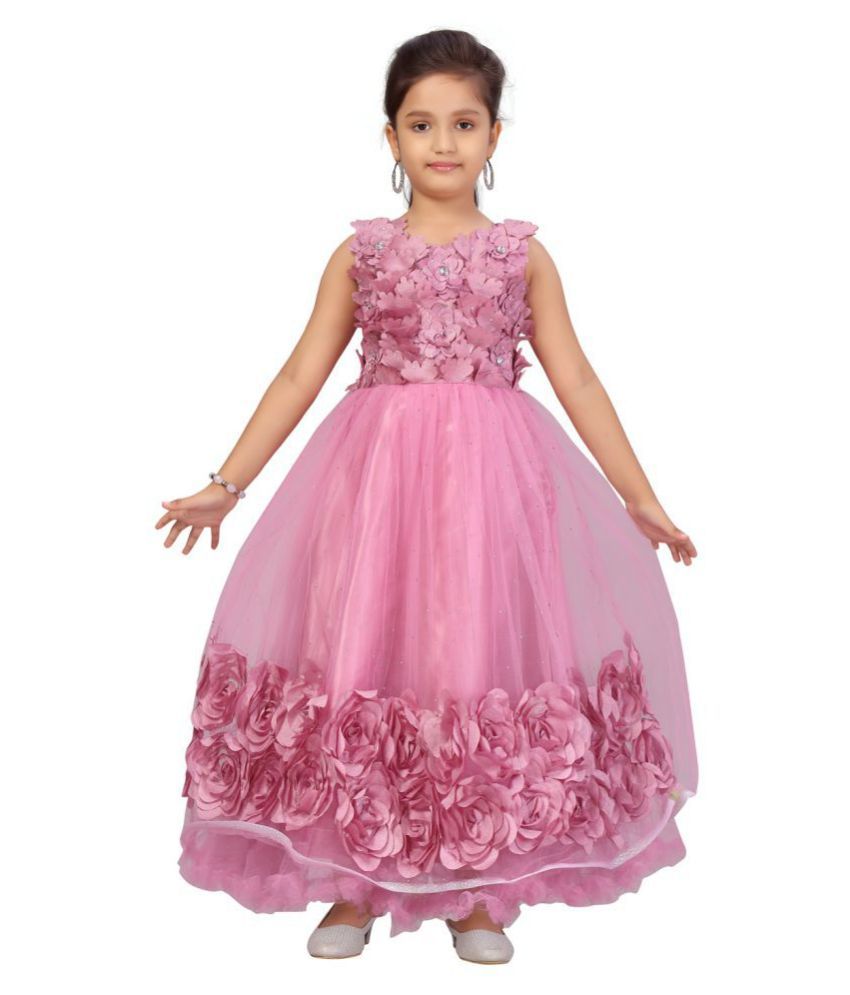 pink colour frocks