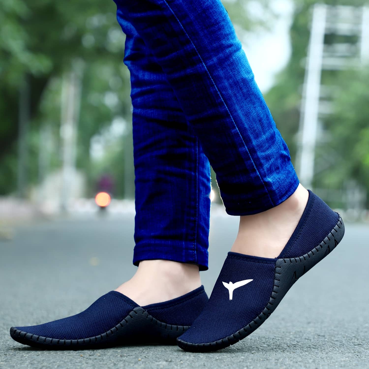 ROBBIE JONES Blue Loafers - Buy ROBBIE 