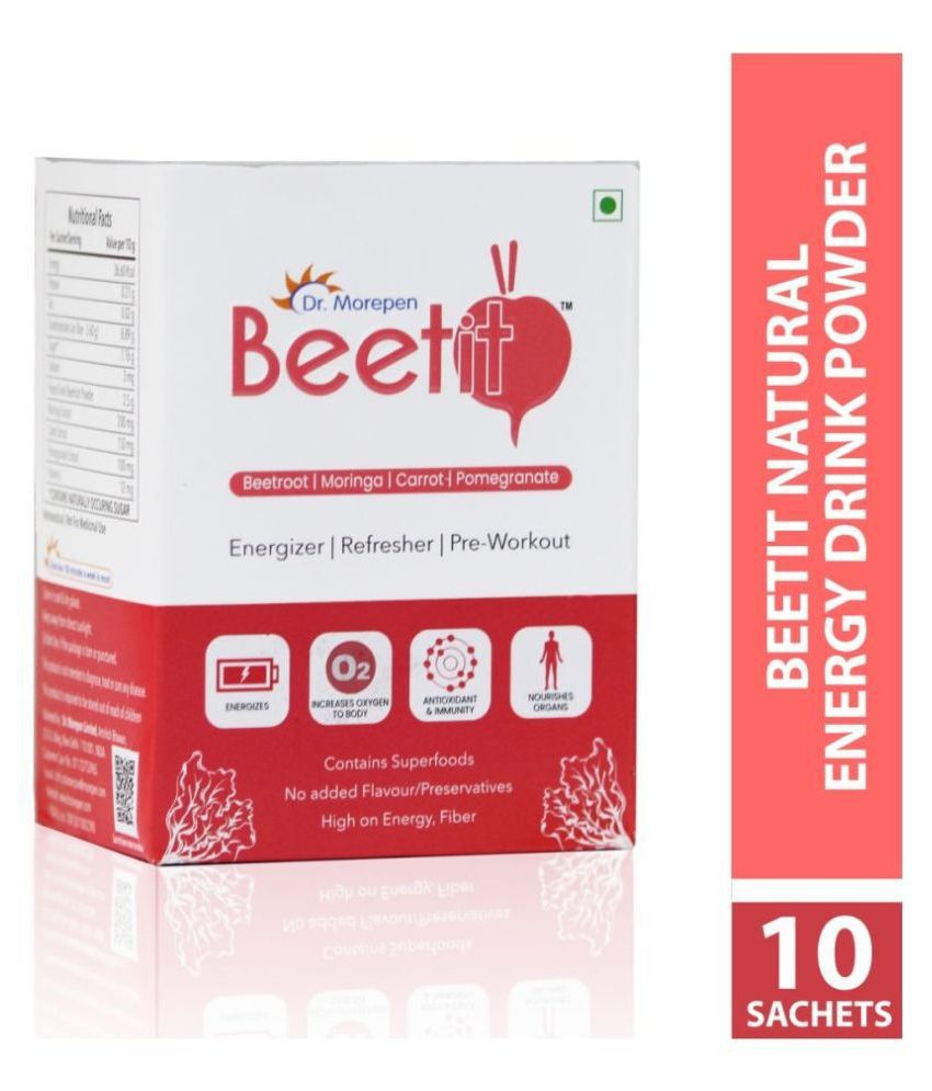 Dr. Morepen Beetit Natural Beetroot Powder Energy Drink Powder 100 gm