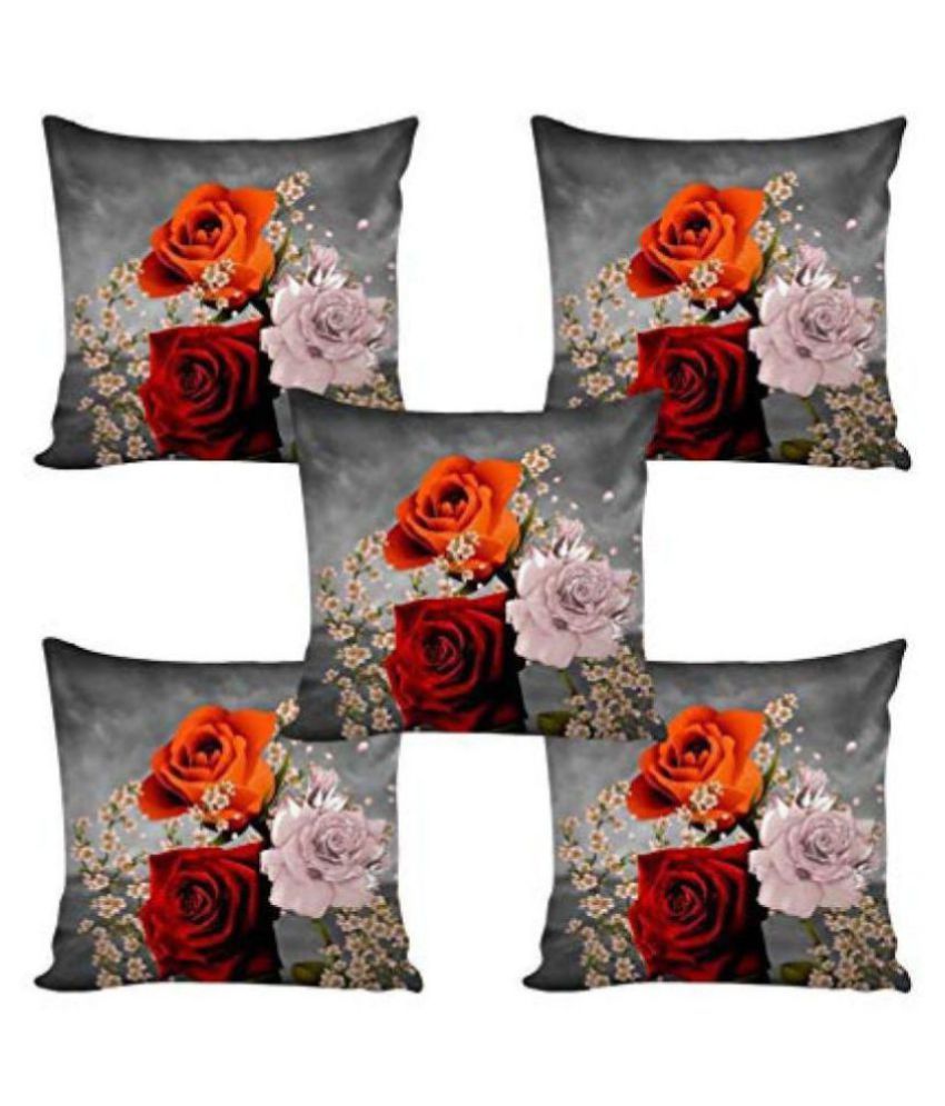     			Fashion Alley Set of 5 Polyester Cushion Covers 40X40 cm (16X16)