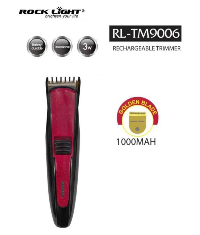     			Rock Light 3W 1000 mAh Beard Trimmer ( RED )