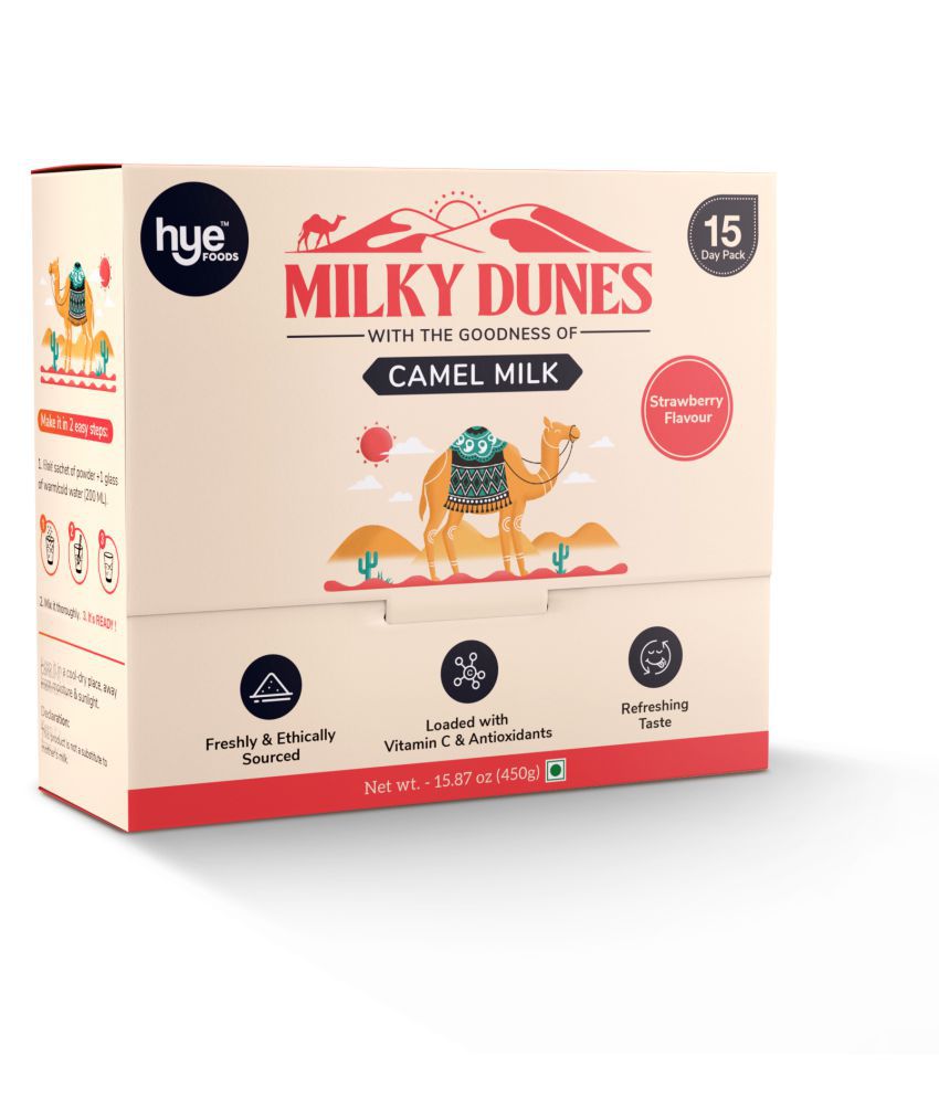     			HYE FOODS Milky Dunes l Strawberry 15*30 pack Flavoured Milk 450 g