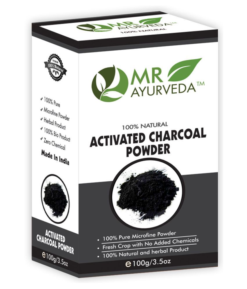     			MR Ayurveda 100% Natural Activated Charcoal Powder Face Pack Masks 100 gm