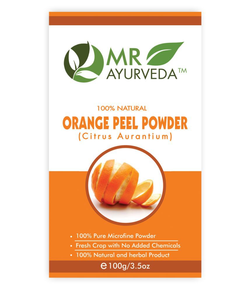     			MR Ayurveda Orange Peel Powder for Skin Whitening Face Pack Masks 100 gm