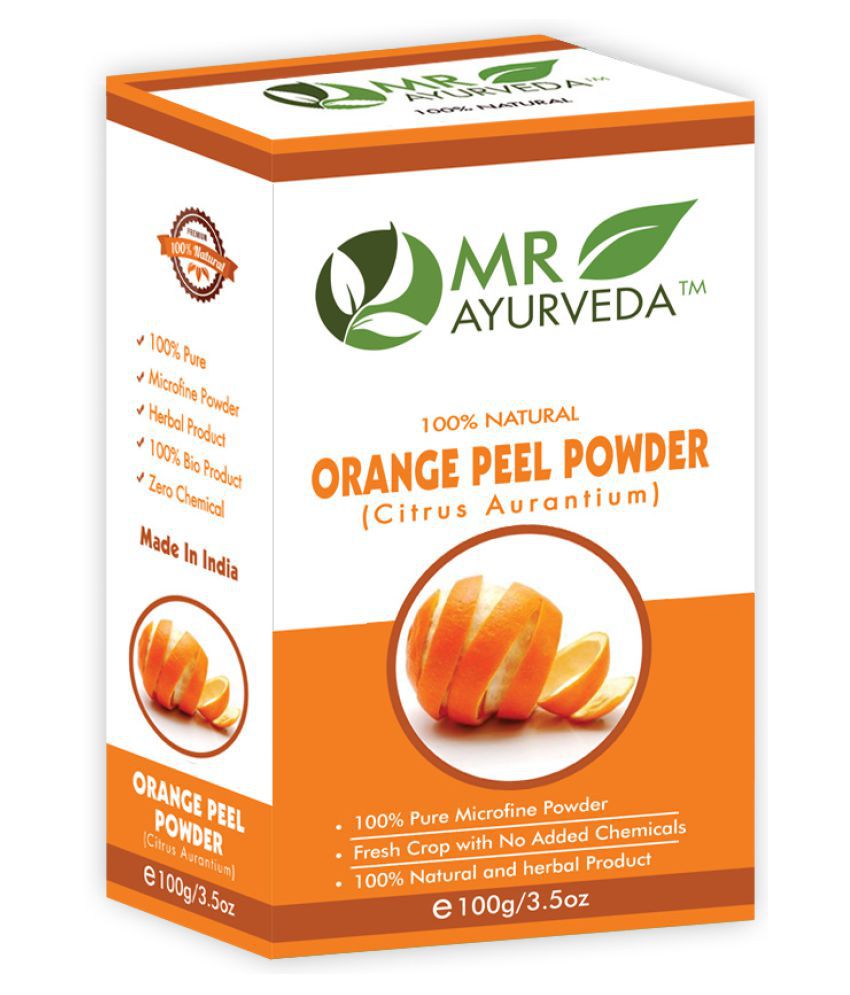     			MR Ayurveda Pure and Fresh Orange Peel Powder Face Pack Masks 100 gm