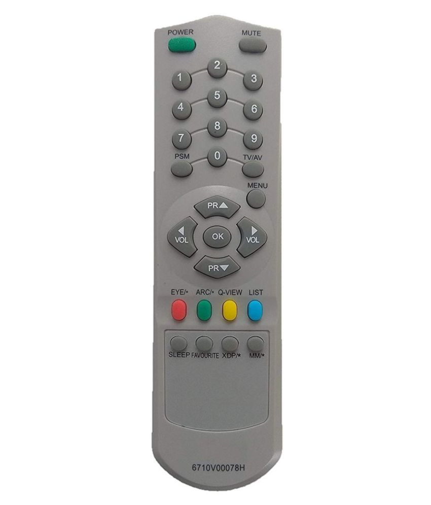 Buy Upix® 6710V00078H CRT TV Remote Compatible with LG CRT TV Online at ...