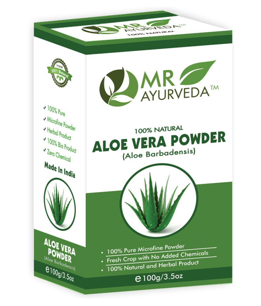     			MR Ayurveda Organic Aloe Vera Powder for Glowing Skin Face Pack Masks 100 gm