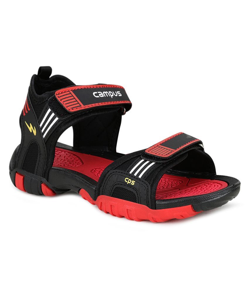     			Campus 3K-953 Black Sandals For Boys and Girls