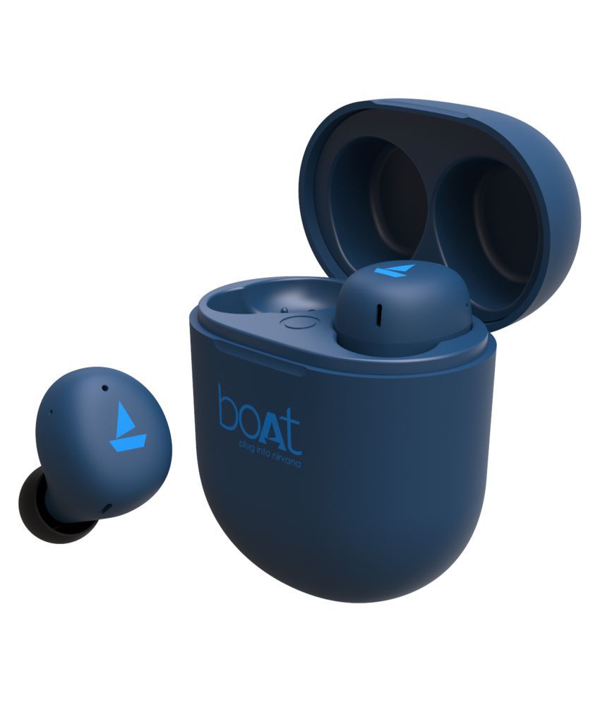 boAt Airdopes 381/383 True Wireless Earbuds with ASAP Charge, IWP Technology and Single Touch Voice Assistant (Blue)