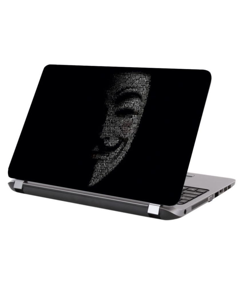     			Laptop Skin Anonymous Face Premium matte finish vinyl HD printed Easy to Install Laptop Skin/Sticker/Vinyl/Cover for all size laptops upto 15.5 inch