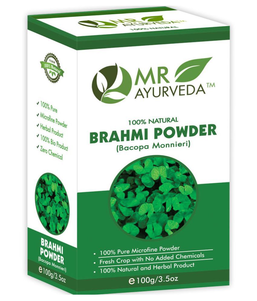     			MR Ayurveda 100% Herbal Brahmi Powder Hair Scalp Treatment 100 g