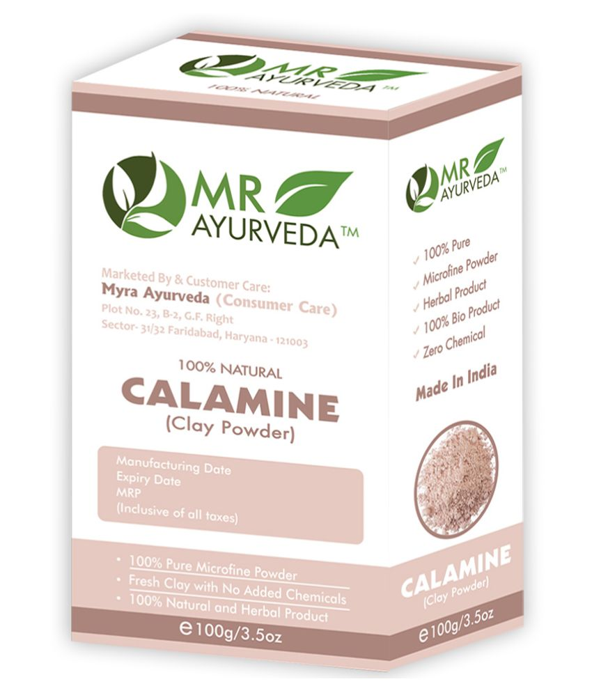 MR Ayurveda 100 Herbal Calamine Clay Powder Face Pack Masks 200 gm