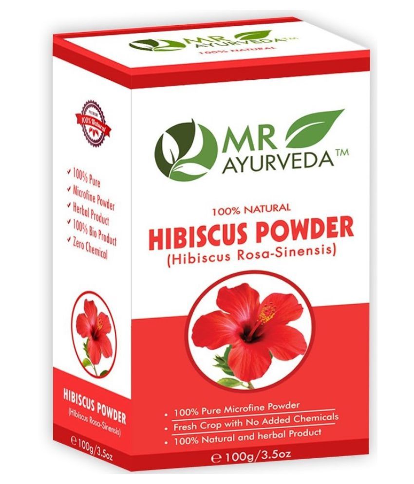     			MR Ayurveda 100% Natural Hibiscus Powder for Shiny Hair Scalp Treatment 100 g