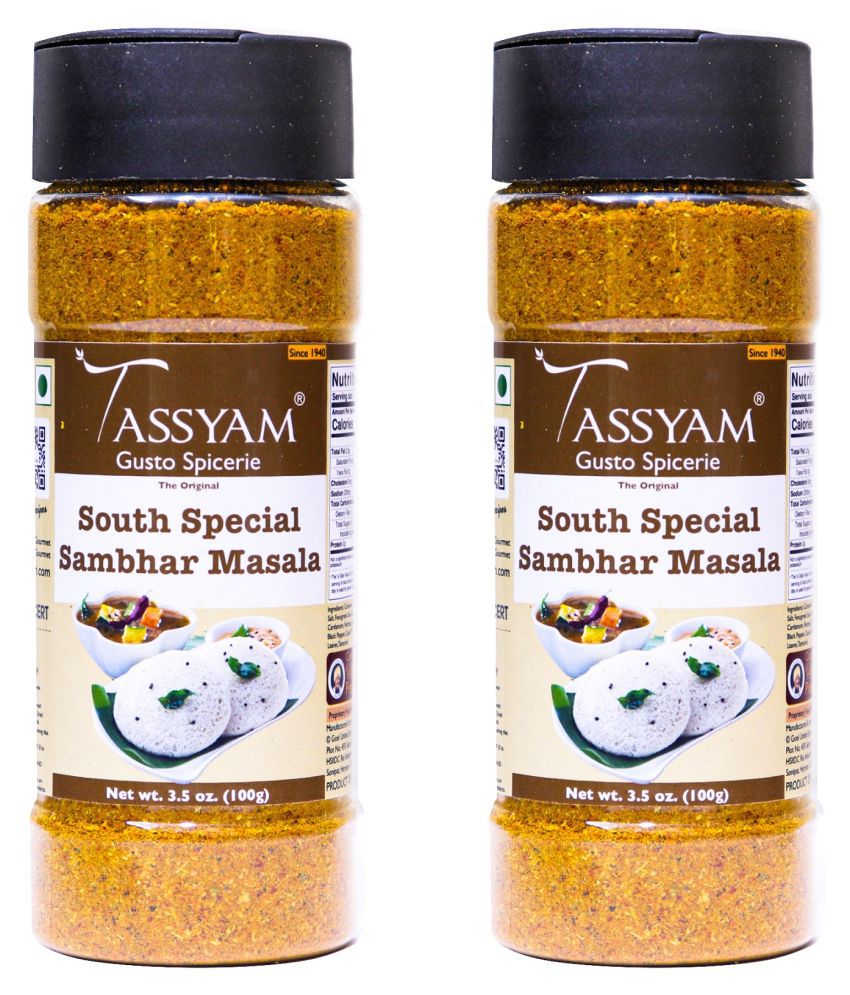 Tassyam South Special Sambhar Masala 200 gm Pack of 2