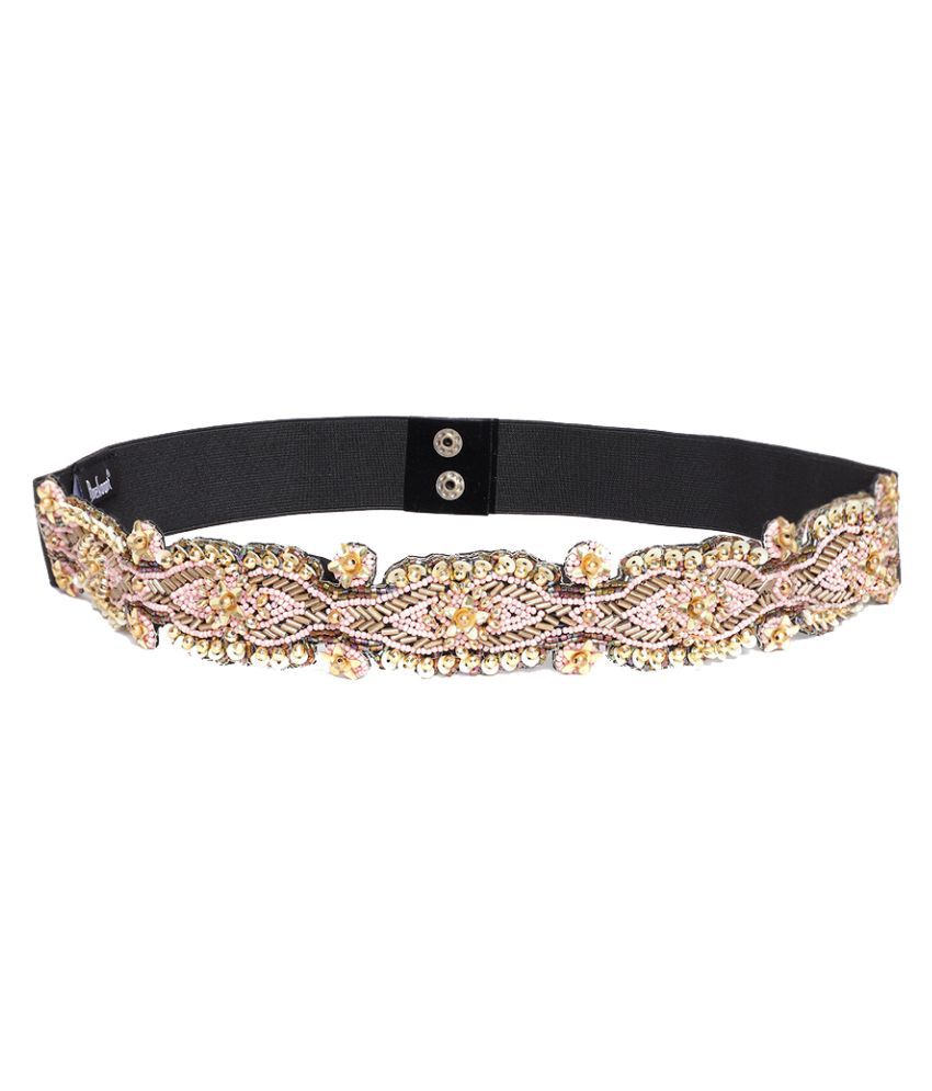     			Anekaant Pink Fabric Party Belt