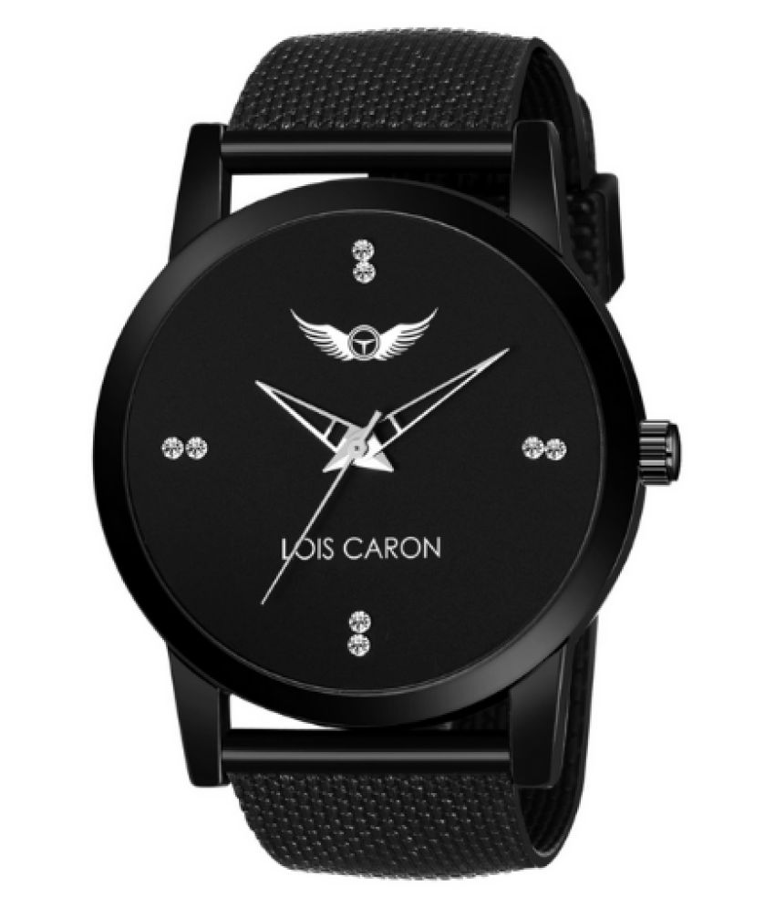     			Lois Caron - Black Plastic Analog Men's Watch