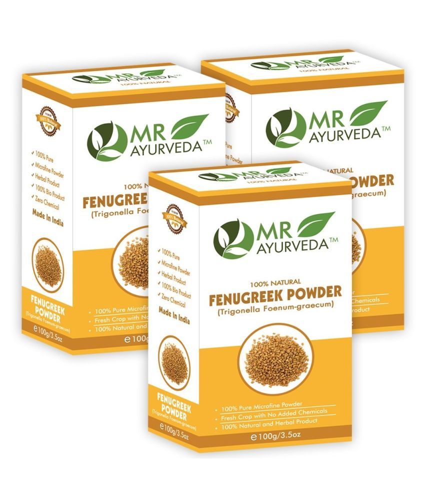     			MR Ayurveda Methi Powder Hair & Skin Hair Scalp Treatment 300 g Pack of 3