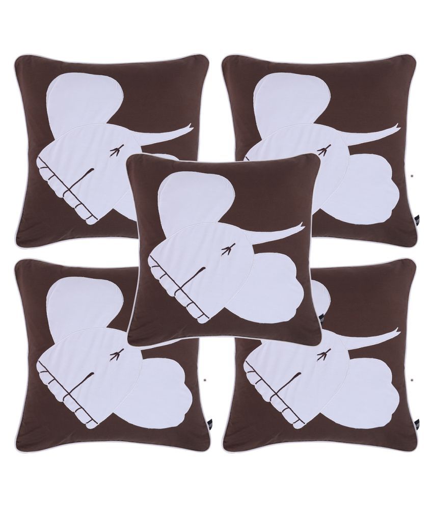     			Hugs'n'Rugs Cotton Cushion Covers Pack of 5 (40 x 40 cm) 16 x 16