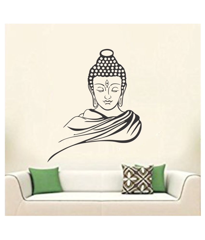     			Asmi Collection God Buddha Wall Sticker ( 75 x 60 cms )