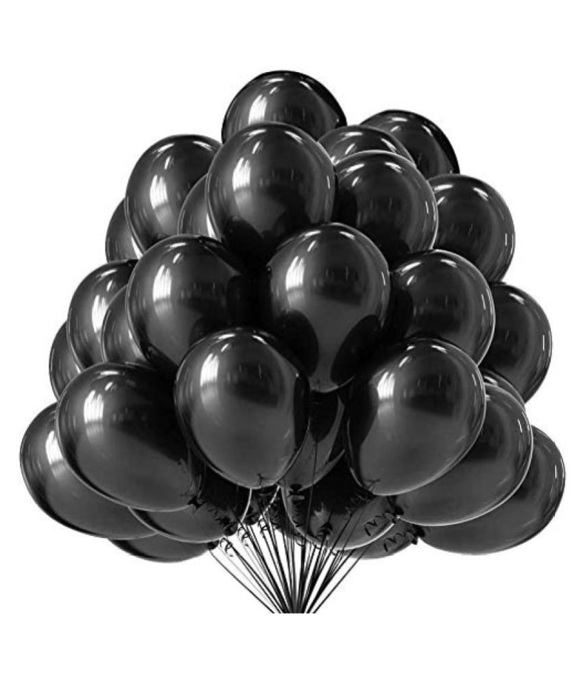     			Blooms Vibrant Colous Combo Pack of 50 Balloons - Black Balloons Combo