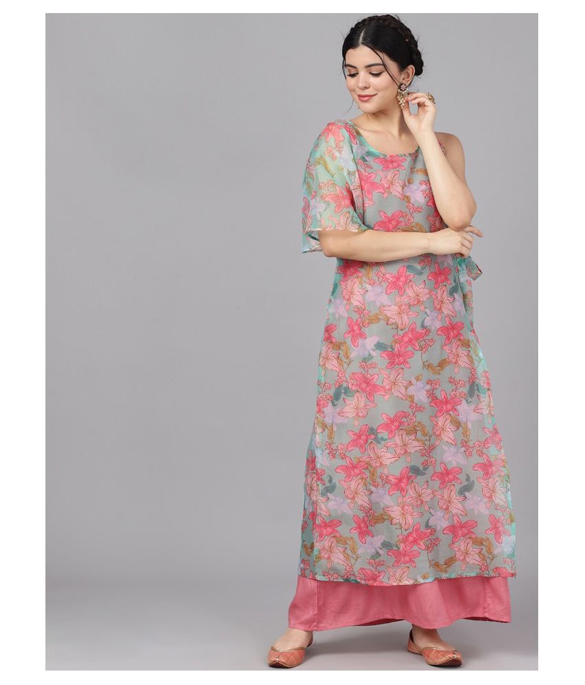 Buy Aks plain flared lehenga online | Looksgud.in