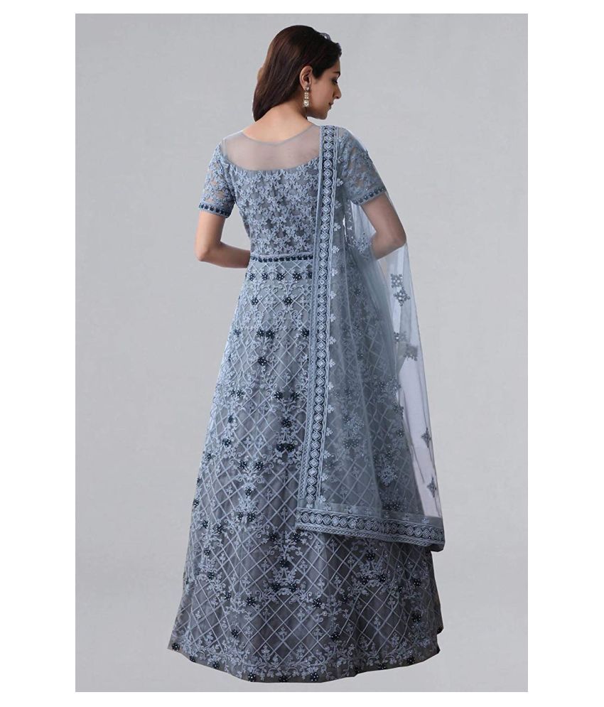 net grey gown