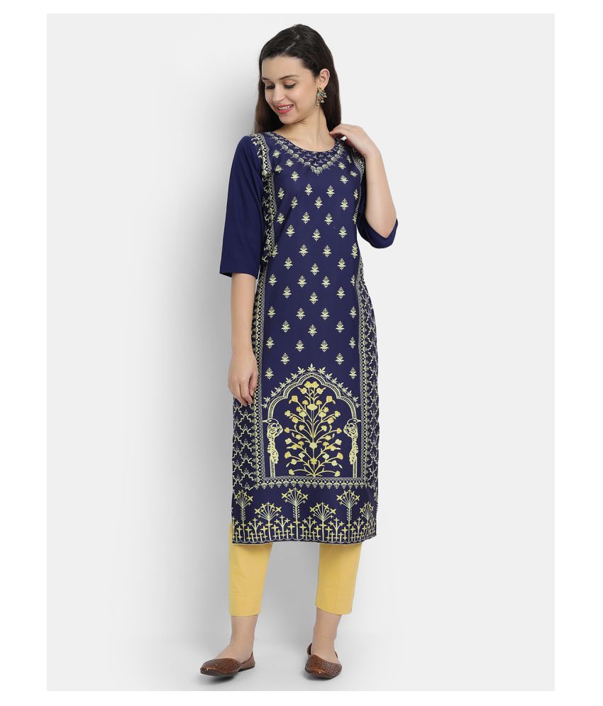 limeroad crepe kurtis