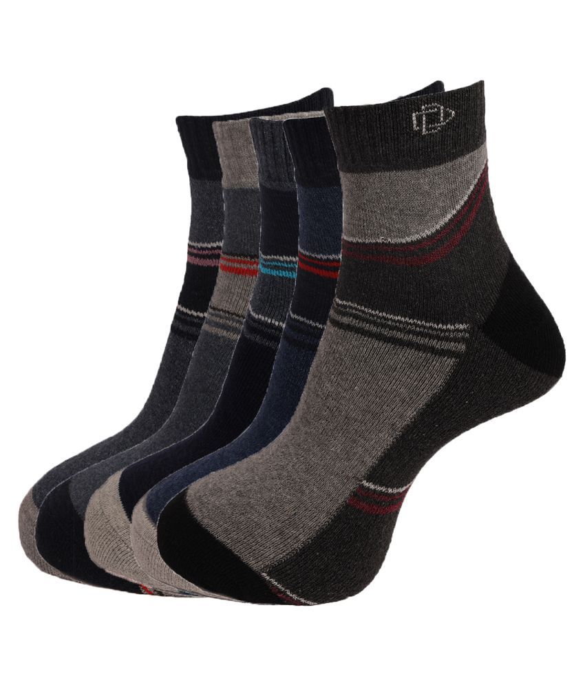     			Dollar Socks Multi Casual Ankle Length Socks Pack of 5