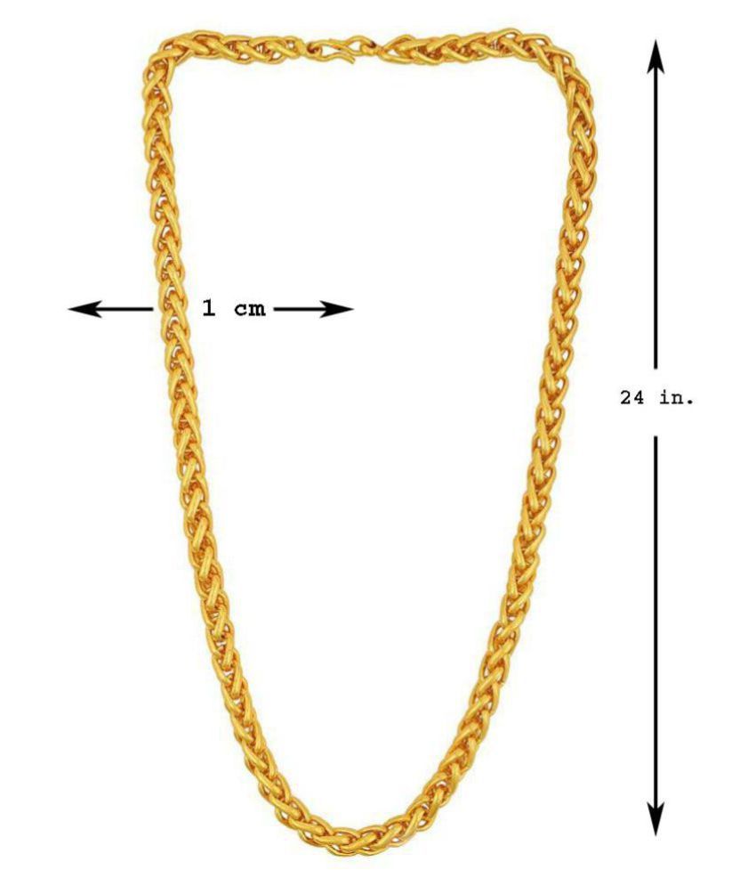 24 inch gold plated chain