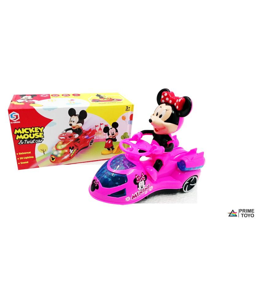 Prime Toyo Mickey Mouse Twist Car Musical and Lighting Toy for Kids ...