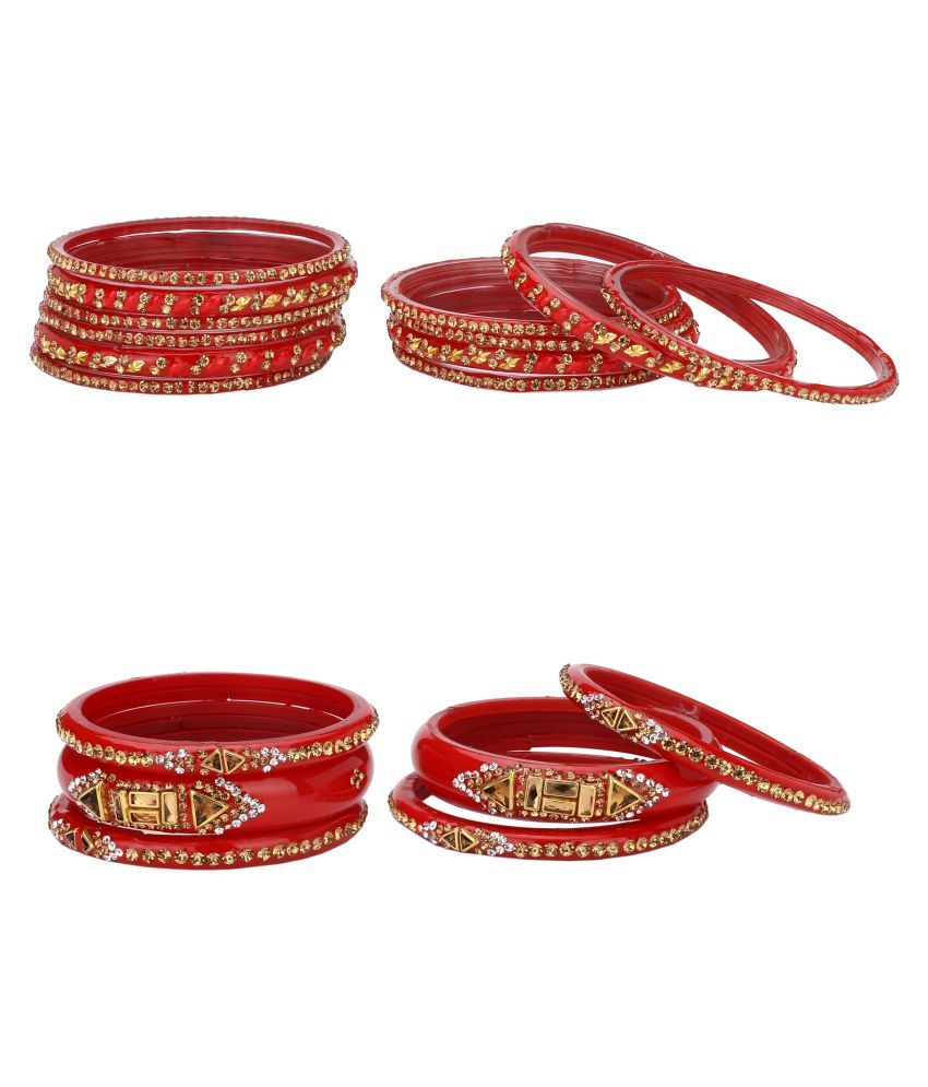     			Somil Designer And Attractive Wedding Fancy Glass Bangle Set For Party, Marriage, Function And Daily Use