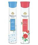 Yardley London Lace and Red Rose Combo Pack 2 Deodorant Spray - For Women