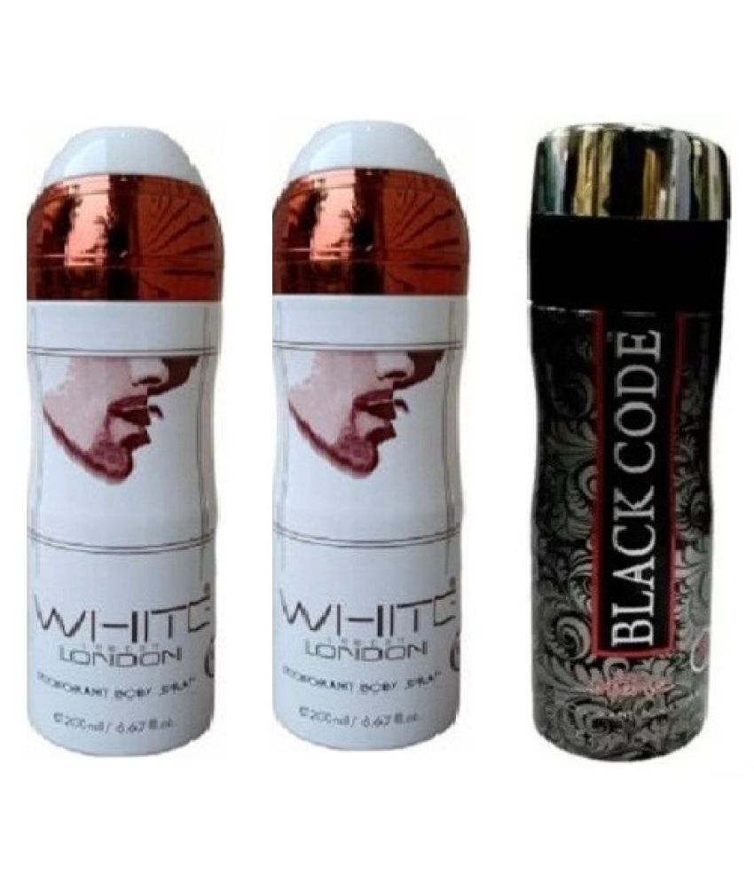     			St Louis WHITE LONDON , BLACKCODE Body Spray - For Men & Women