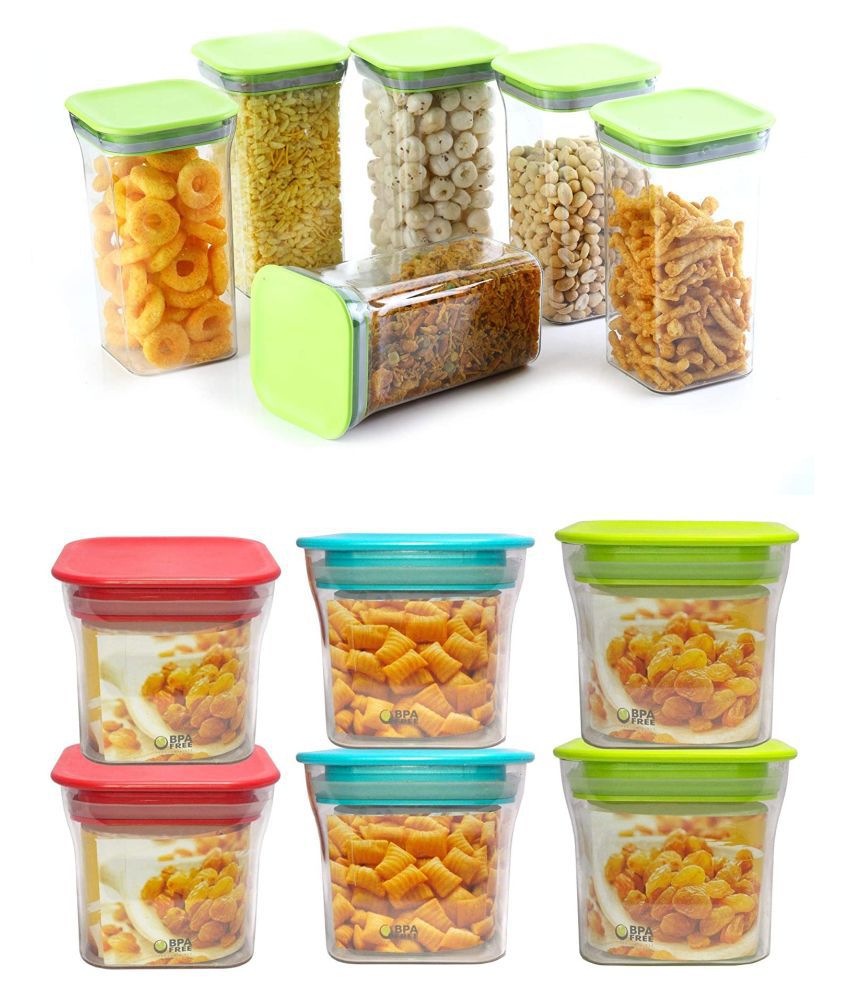     			Analog Kitchenware Dal, Pasta, Grocery Plastic Food Container Set of 12 1100 mL