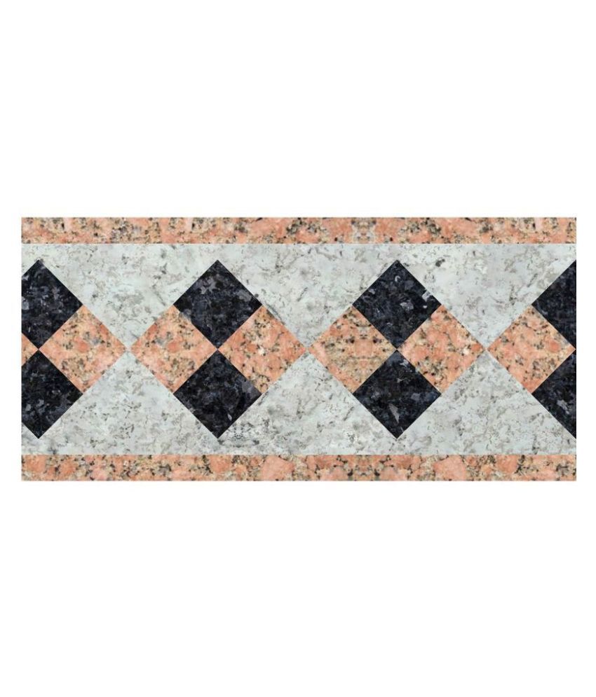     			WallDesign Marble Stone Inlay Square - 8 cm W x 488 cm L Nature Sticker ( 488 x 8 cms )