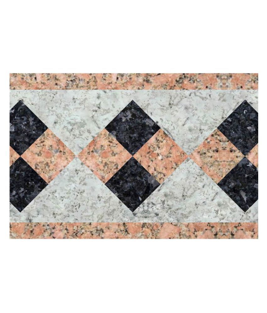     			WallDesign Marble Stone Inlay Square - 8 cm W x 305 cm L Nature Sticker ( 305 x 8 cms )