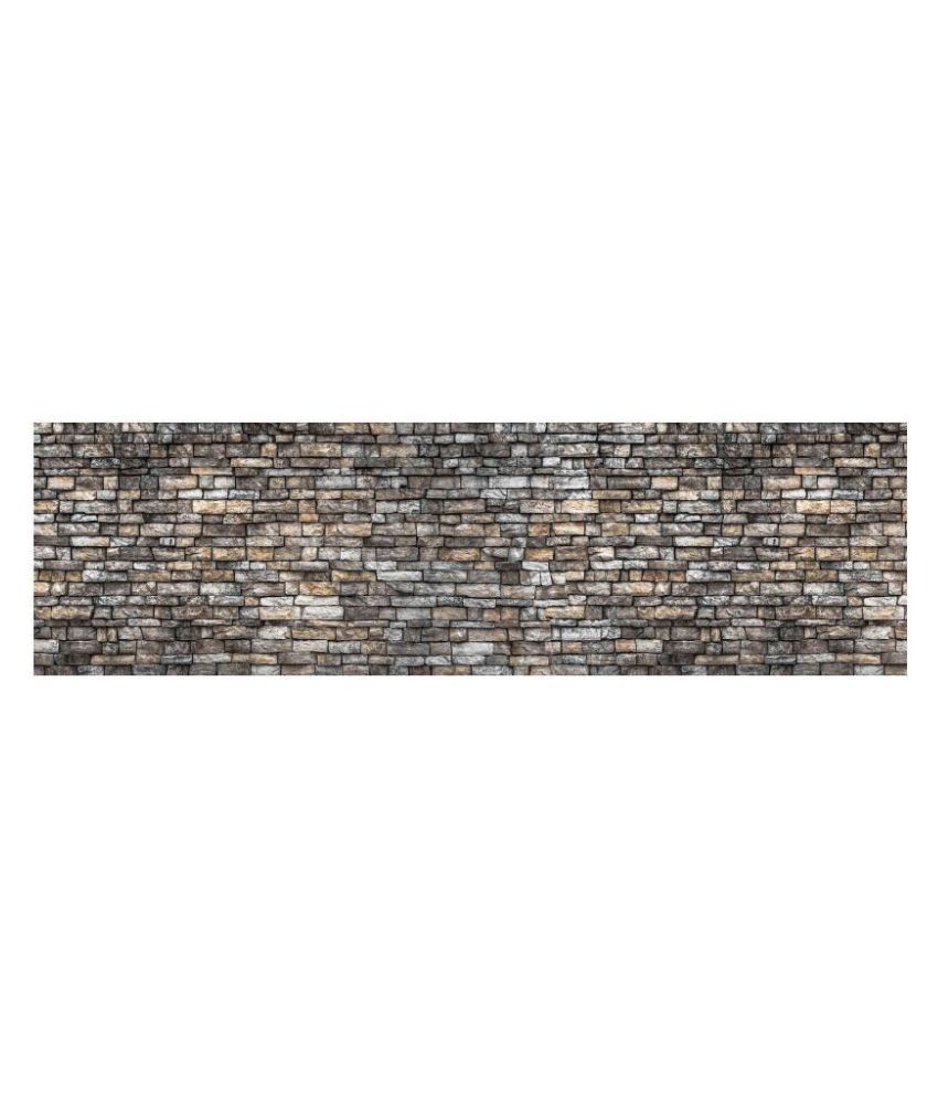     			WallDesign Natural Stone Brick - 8 cm W x 305 cm L Nature Sticker ( 305 x 8 cms )