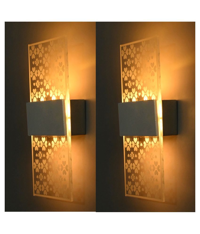     			Somil Led night Lamp Light Wall Light White - Pack of 2