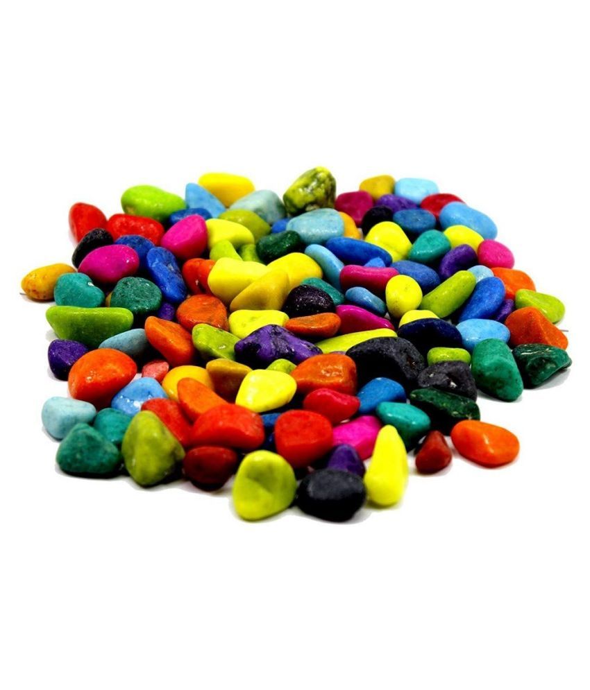     			Somil Multicolor Pabbles/Stone For Garden, Plants, Aquarium & Home Decor Wt. 450g