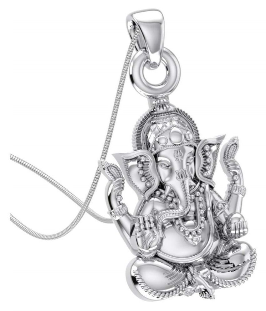 god pendant in silver