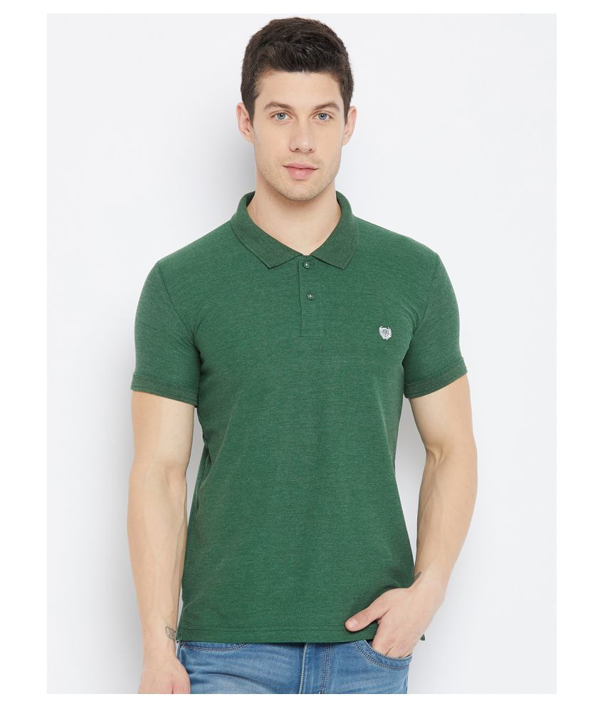     			Duke - Green Cotton Blend Slim Fit Men's Polo T Shirt ( Pack of 1 )