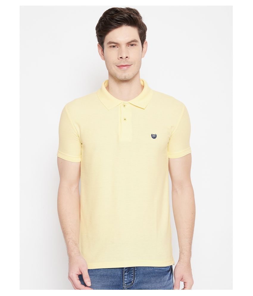     			Duke - Yellow Cotton Slim Fit Men's Polo T Shirt ( Pack of 1 )