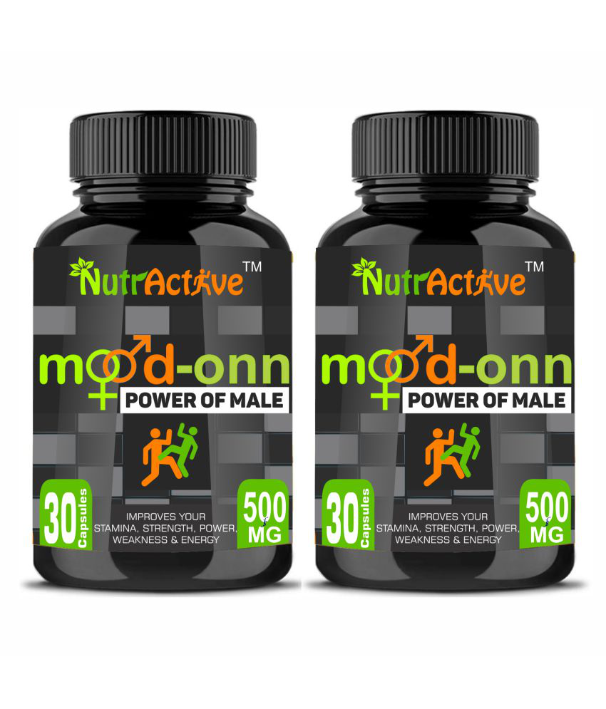     			NutrActive Mood Onn Power Of Male 500mg Capsule 60 no.s