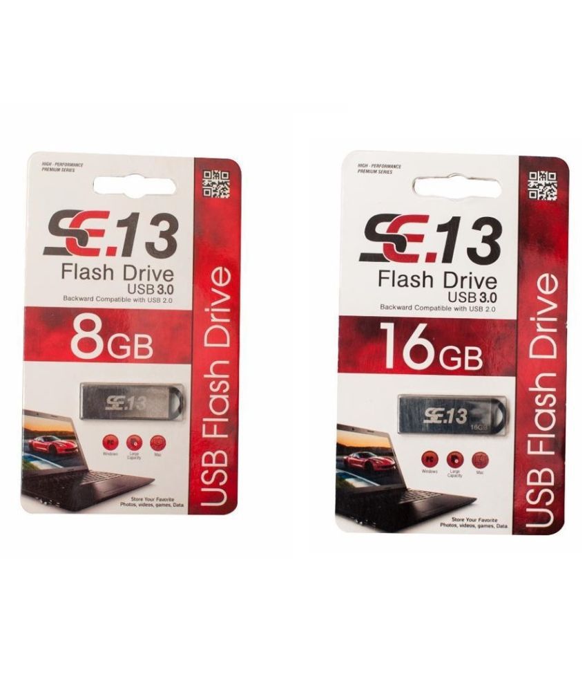     			SE.13 8GB & 16GB FLASH PENDRIVE USB 3.0 (COMBO PACK)